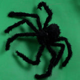 Super Sized Halloween Furry Black Fake Spider Decoration Prop