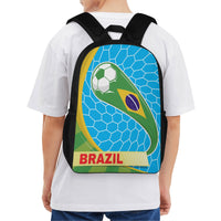 17 Inch School Brazil Football Soccer Print Backpack