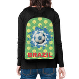 17 Inch School Soccer Ball Print Backpack