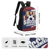 17 Inch School Backpack | Soccer Tournament