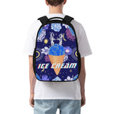 16 Inch Dual Compartment School Backpack | Ice-cream