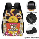 16 Inch Dual Compartment School Backpack | Icecream Sun