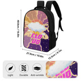 16 Inch Dual Compartment School Cloud Print Backpack