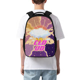 16 Inch Dual Compartment School Cloud Print Backpack