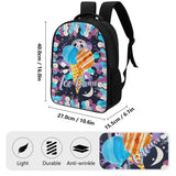 16 Inch Dual Compartment School Cute Ice-cream Print Backpack