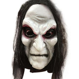 Scary Dead Zombie Long Hair Halloween Cosplay Costume Mask Prop