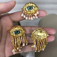 Vintage Evil Eyes of Demon Earrings | Studs & Ring