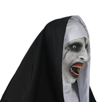 NEW 2023 The Nun Full Cosplay Costume Mask Robe Suit Valak Halloween Prop 