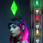 The Sims Plumbob Headband | 6 Colors LED Cosplay Comic-con Headpiece Costume Headwear Prop