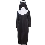 NEW 2023 The Nun Full Cosplay Costume Mask Robe Suit Valak Halloween Prop 