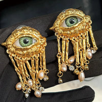 Vintage Evil Eyes of Demon Earrings | Studs & Ring