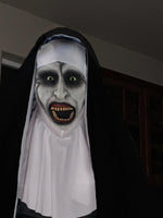 NEW 2023 The Nun Full Cosplay Costume Mask Robe Suit Valak Halloween Prop 