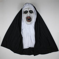 NEW 2023 The Nun Full Cosplay Costume Mask Robe Suit Valak Halloween Prop 