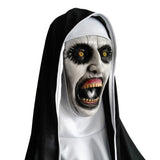 2023 The Nun Mask With Headscarf | Halloween Valak Cosplay Costume Mask Prop