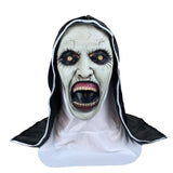 2023 The Nun Mask With Headscarf | Halloween Valak Cosplay Costume Mask Prop