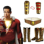 2019 Shazam Movie Custom Made Shazam Cosplay Costume Boots | Belt | Wrist Supporters - Free Shipping-DC Comics Cosplay-WickyDeez