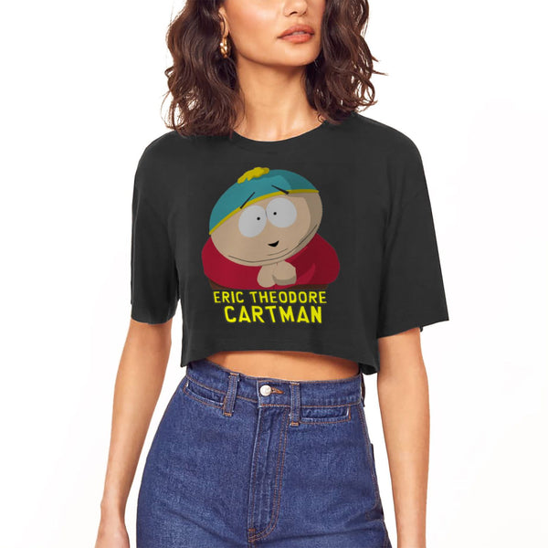 South Parks Eric Theodore Cartman | Women's Cropped T-shirt-painterest-WickyDeez