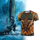 2018 Aquaman Movie T-Shirt Arthur Curry Full 3D Tee Shirt-DC Comics Cosplay-WickyDeez