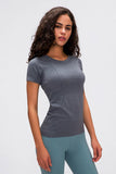 Activewear Compression Crewneck Top | Ultra -stretchy Sports Gymwear Tee - WickyDeez