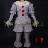 Stephen King's It Pennywise Full Cosplay Costume Halloween Suit-Horror Theme-WickyDeez