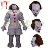 Stephen King's It Pennywise Full Cosplay Costume Halloween Suit-Horror Theme-WickyDeez