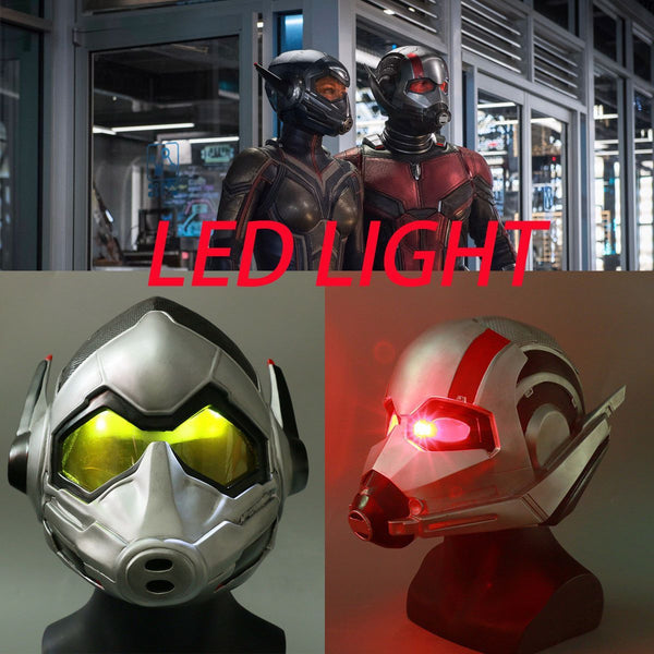 2018 Ant-Man & Wasp LED Glowing Lights Helmet Mask Ant-Man and The Wasp Cosplay-WickyDeez