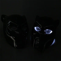 2018 Black Panther LED Helmet Mask T'Challa Cosplay Costume Prop-Marvel Comics Cosplay-WickyDeez