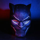 LED 2018 Black Panther Glowing Lights Mask T'Challa Cosplay Helmet Replica Prop Alt Version-Marvel Comics Cosplay-WickyDeez