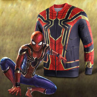 2018 Infinity War Spider-man Cosplay Hoodie Jacket Superhero Coat Avengers 3-Marvel Comics Cosplay-WickyDeez