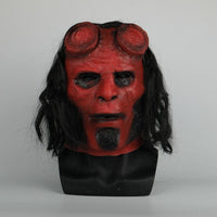 2019 Hellboy Movie Mask Cosplay Halloween Horror Red Demon Hell Boy Mask-Horror Theme-WickyDeez