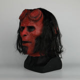 2019 Hellboy Movie Mask Cosplay Halloween Horror Red Demon Hell Boy Mask-Horror Theme-WickyDeez