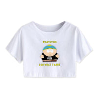 Eric-Cartman-'I-Do-What-I-Want'-Womens-Cropped-T-shirt-South-Park-'My-Body-My-Choice'-Midrift-Tee-Top-WickyDeez-1