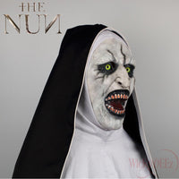 NEW 2018 The Nun Full Head Horror Movie Mask Cosplay The Conjuring Valak Horror Prop Face Costume Mask (Alternate Version)-Horror Theme-WickyDeez