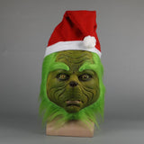 2018 Grinch Stole Christmas Mask Xmas Hat Long Hair Party Prop Mask-Grinch-WickyDeez