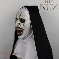 NEW 2018 The Nun Full Head Horror Movie Mask Cosplay The Conjuring Valak Horror Prop Face Costume Mask (Alternate Version)-Horror Theme-WickyDeez