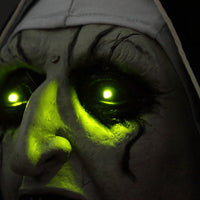 Special Edition: The Nun Mask with Glowing LED Eyes and Scary Audio Horror Voice Sounds Conjuring Valak Cosplay Mask-Horror Theme-WickyDeez