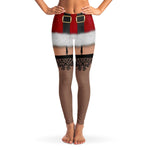 3D Naughty Santa Leggings All Over Print Extra Soft and Stretch-Leggings-WickyDeez