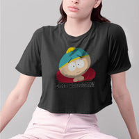 Eric Cartman Women's Cropped T-shirt | South Park Midrift Tee Top - WickyDeez