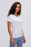 Activewear Compression Crewneck Top | Ultra -stretchy Sports Gymwear Tee - WickyDeez