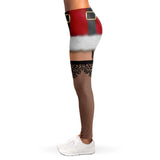 3D Naughty Santa Leggings All Over Print Extra Soft and Stretch-Leggings-WickyDeez