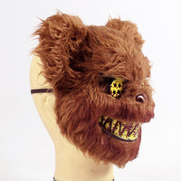 Bloody Teddy Bear Mask Scary Plush Halloween Prop Mask-Horror Theme-WickyDeez