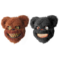 Bloody Teddy Bear Mask Scary Plush Halloween Prop Mask-Horror Theme-WickyDeez