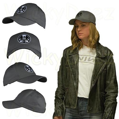 Captain Marvel Hat Carol Danvers Baseball Cap Cosplay Costume Miss Marvel Hat-Marvel Comics Cosplay-WickyDeez