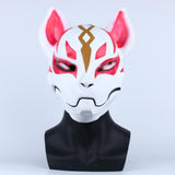 Full Head Fortnite Fox Drift Mask Cosplay Fortnite Kitsune Face Costume Mask Halloween-Computer Game Cosplay-WickyDeez