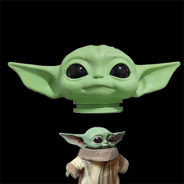 Baby Yoda Head Toy Prop Collection Gift | Inspired by the Star Wars and The Mandalorian Series - WickyDeez