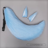 Anime Furry Fox Ear Headband with Tail | Lolita Costume Cosplay Cat Ears Hairpin Tail Prop