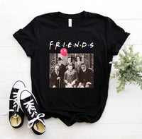 Halloween Horror Friends Tee Top | Pennywise Michael Myers Jason Voorhees Freddy Krueger Saw - WickyDeez