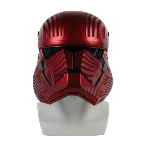 Star Wars 9 The Rise of Skywalker Sith Trooper Red Helmet Cosplay Mask Prop