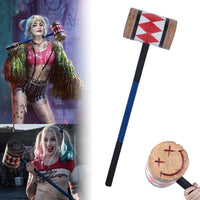 Harley Quinn Birds of Prey Mallet Hammer Smiley Face Suicide Squad Bat Cosplay Costume Prop