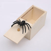 The Jumping Spider Prank Box | Hidden in Wooden Case for Tricks Jokes Gags Pranks - WickyDeez